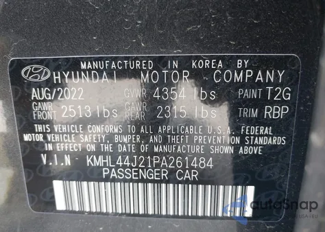 2023 Hyundai Sonata Sel Plus from USA, damaged, VIN KMHL44J21PA261484